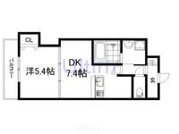 Luxe中書島の間取り