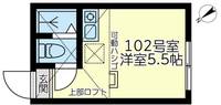 神奈川県横浜市港南区野庭町(アパート)の賃貸物件の間取り