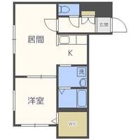 クラリス北16条B棟の間取り