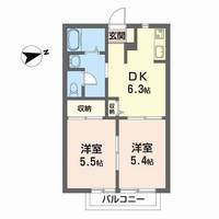 南舘パークの間取り