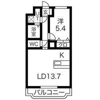 栃木県宇都宮市江曽島本町(マンション)の賃貸物件の間取り