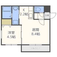 北海道札幌市東区北十二条東9(マンション)の賃貸物件の間取り