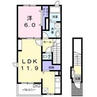 コンフォール オカダの間取り