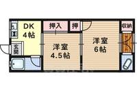 大阪府吹田市新芦屋下(アパート)の賃貸物件の間取り