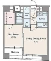 東京都中央区日本橋堀留町2(マンション)の賃貸物件の間取り