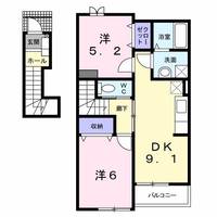 新潟県村上市藤沢(アパート)の賃貸物件の間取り