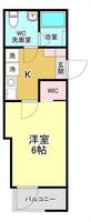 埼玉県桶川市南1(アパート)の賃貸物件の間取り