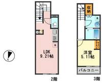 東京都葛飾区亀有5(アパート)の賃貸物件の間取り