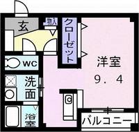 福岡県久留米市原古賀町(アパート)の賃貸物件の間取り