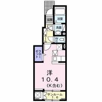 徳島県阿南市見能林町林崎(アパート)の賃貸物件の間取り