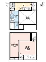 熊本県熊本市中央区琴平1(アパート)の賃貸物件の間取り