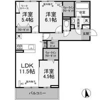 茨城県古河市下辺見(アパート)の賃貸物件の間取り