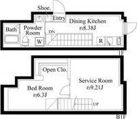 ファーヴァル代々木上原の間取り