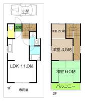 高知県高知市薊野西町1(一戸建)の賃貸物件の間取り