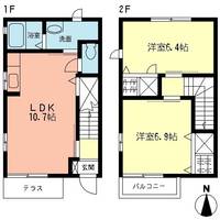 神奈川県秦野市今泉(一戸建)の賃貸物件の間取り