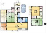 千葉県四街道市大日(一戸建)の賃貸物件の間取り