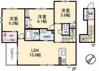 アンソレイユ A棟の間取り
