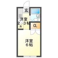 モンシャトー渡辺の間取り