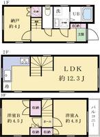神奈川県川崎市川崎区大師駅前1(一戸建)の賃貸物件の間取り