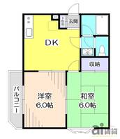 埼玉県所沢市松葉町(マンション)の賃貸物件の間取り