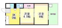 奈良県橿原市兵部町(アパート)の賃貸物件の間取り