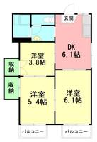 神奈川県秦野市南矢名(アパート)の賃貸物件の間取り