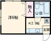 兵庫県加古郡播磨町北野添2(アパート)の賃貸物件の間取り