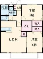 オリデネールB棟の間取り