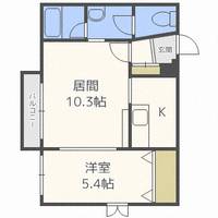 北海道札幌市中央区南九条西10(マンション)の賃貸物件の間取り
