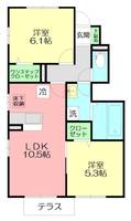 神奈川県小田原市扇町2(アパート)の賃貸物件の間取り