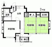 福島県いわき市岩間町上山(一戸建)の賃貸物件の間取り