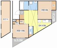 滋賀県大津市下阪本5(アパート)の賃貸物件の間取り