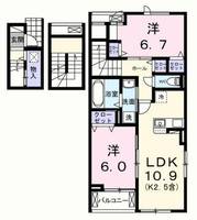 フェリス ソレアードIIIの間取り