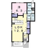 茨城県笠間市鯉淵(アパート)の賃貸物件の間取り