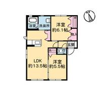 クラヴィエ南昭和 E棟の間取り