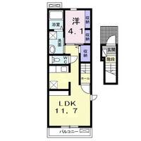 山口県宇部市大小路3(アパート)の賃貸物件の間取り