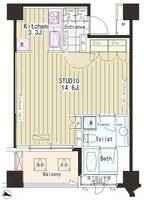 東京都渋谷区恵比寿4(マンション)の賃貸物件の間取り
