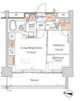 東京都江東区木場6(マンション)の賃貸物件の間取り