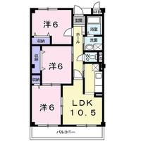 京都府京都市伏見区日野野色町(マンション)の賃貸物件の間取り
