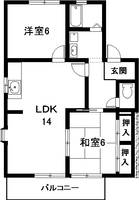 愛知県大府市江端町2(アパート)の賃貸物件の間取り