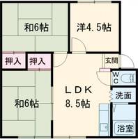 ハイツエバーグリーンAの間取り