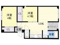 meetMe天神橋(モリフジコーポ)の間取り