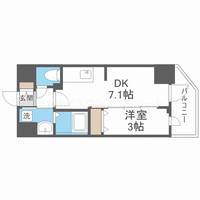 アドバンス大阪フルーヴの間取り