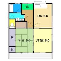 サンハイツ鴨部の間取り