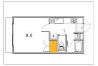 岡山県岡山市中区浜1の賃貸マンションの間取り