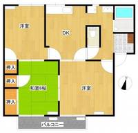 岡山県倉敷市新田(アパート)の賃貸物件の間取り
