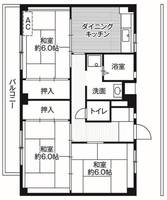 神奈川県横浜市旭区善部町(マンション)の賃貸物件の間取り