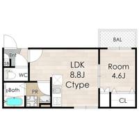 アバンティオ西本町(AVANTIO NISHIHONMACHI)の間取り