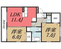 千葉県千葉市若葉区小倉町(アパート)の賃貸物件の間取り