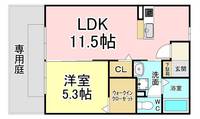 福岡県北九州市八幡西区金剛1(アパート)の賃貸物件の間取り